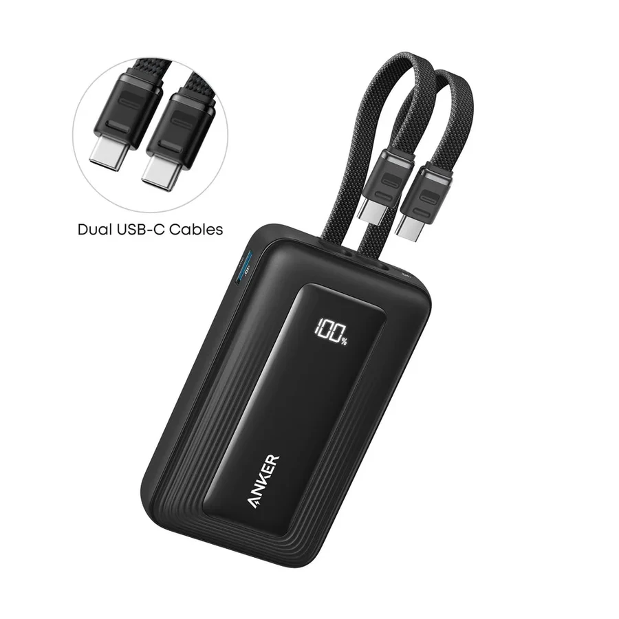 ANKER ZOLO POWER BANK 10K 35W 10000MAH 1 USB-A 1 USB-C CABLES